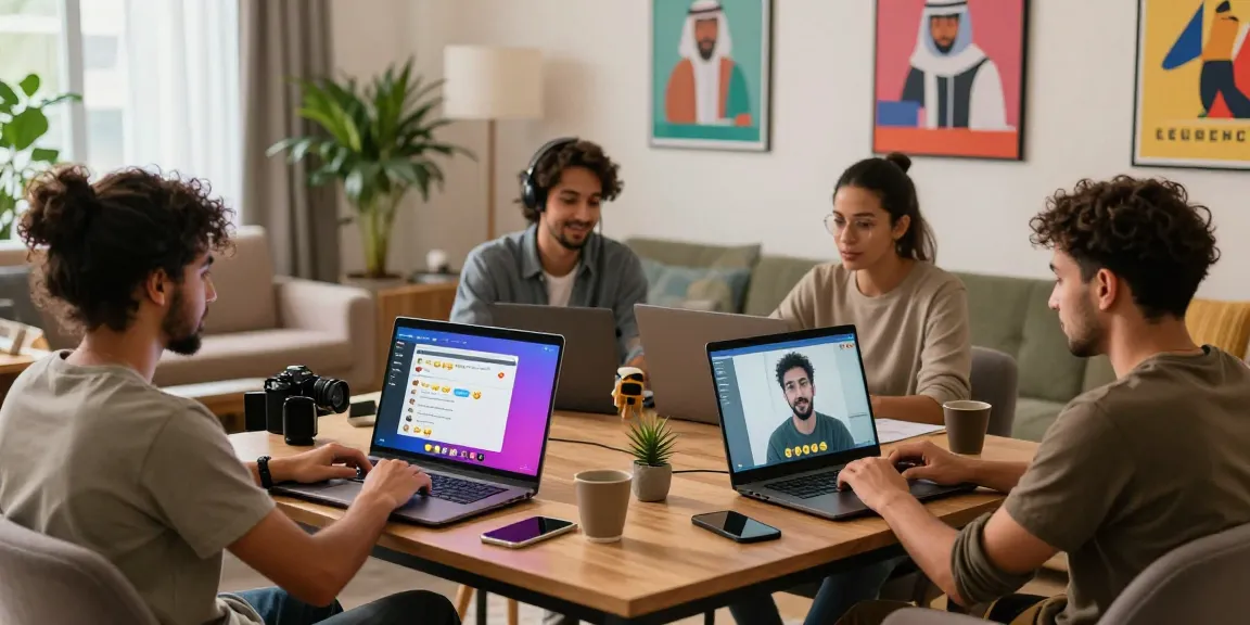 Vibrant digital chat lounge displaying شات عربي interactions among diverse users.