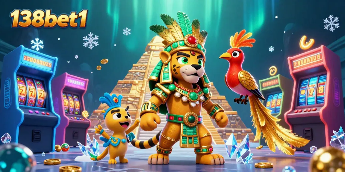Experience thrilling gameplay with 138bet1's vibrant casino illustration featuring dynamic elements and characters.
