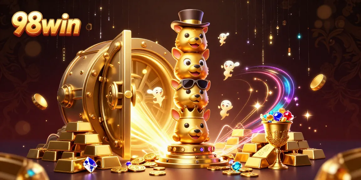 Experience exhilarating wins at 98win with a vibrant display of games and treasures.