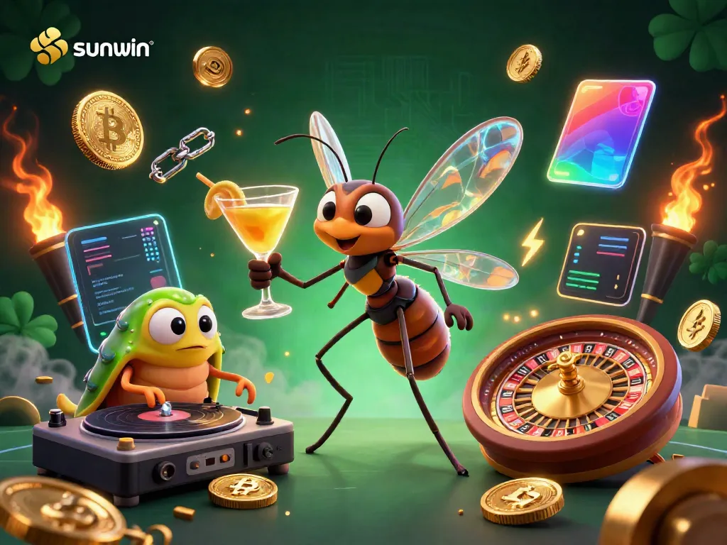 Engage with exciting sunwin gameplay featuring unique characters and vibrant casino elements.