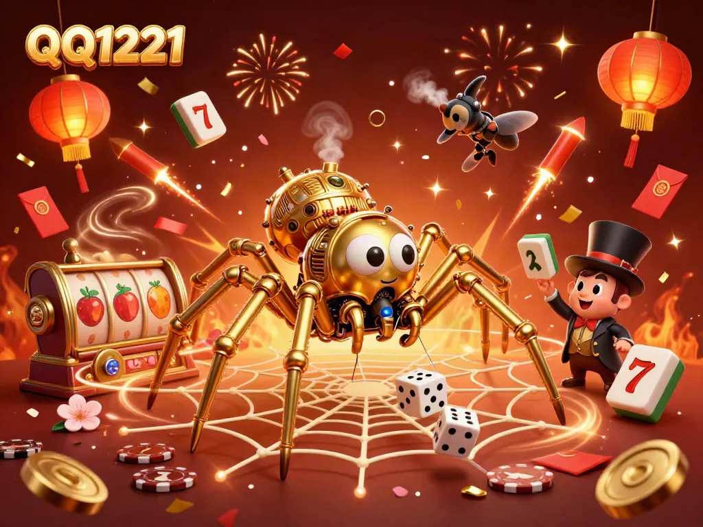 Engage with QQ1221's thrilling slot experience amidst a vibrant casino scene