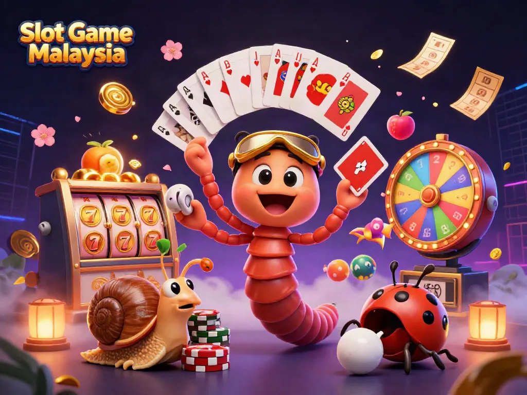 Engage with Slot Game Malaysia through dynamic, colorful slot machines featuring lively 3D characters.