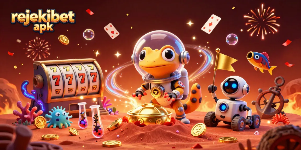 Experience thrilling gaming with rejekibet apk, where a gecko hero discovers a golden casino in space.