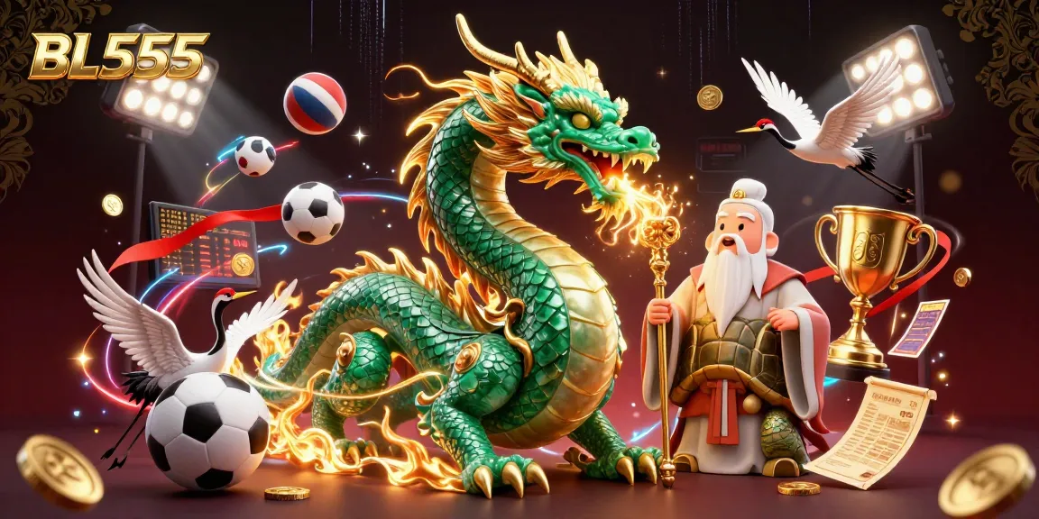 Engage with BL555's dynamic sports betting scene featuring thrilling characters and vibrant elements.