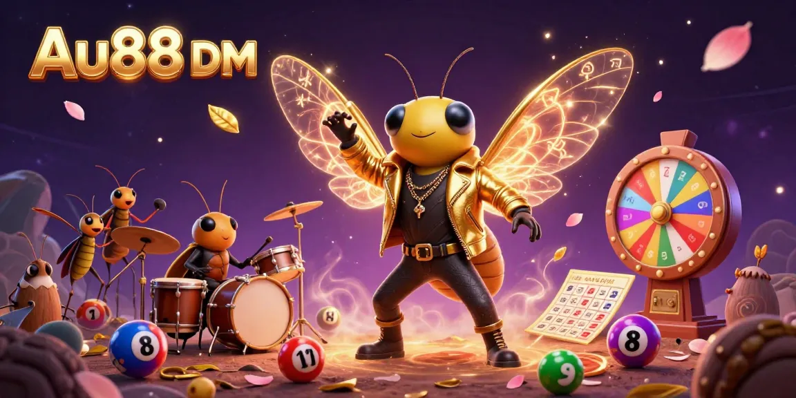 Engage with thrilling gameplay at Au88 DM featuring dynamic lottery elements and an electric rock star.