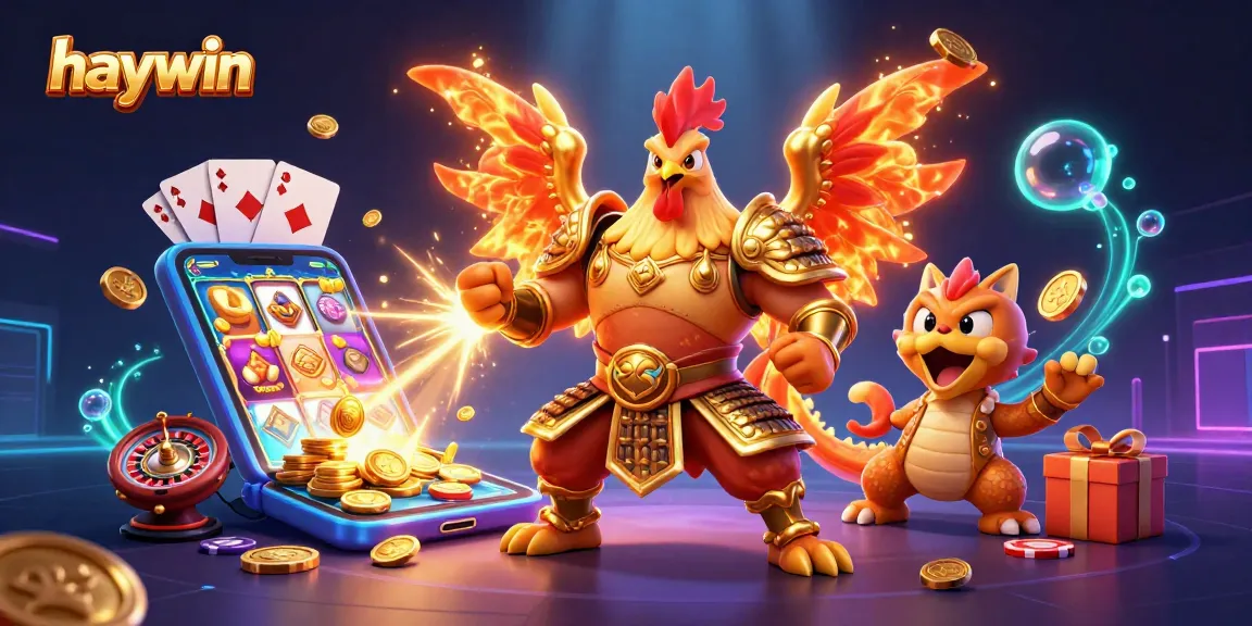Experience thrilling gaming action at Haywin with vibrant slot games and exciting elements.